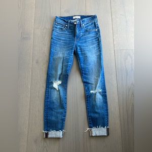 Madewell high-rise skinny crop jeans